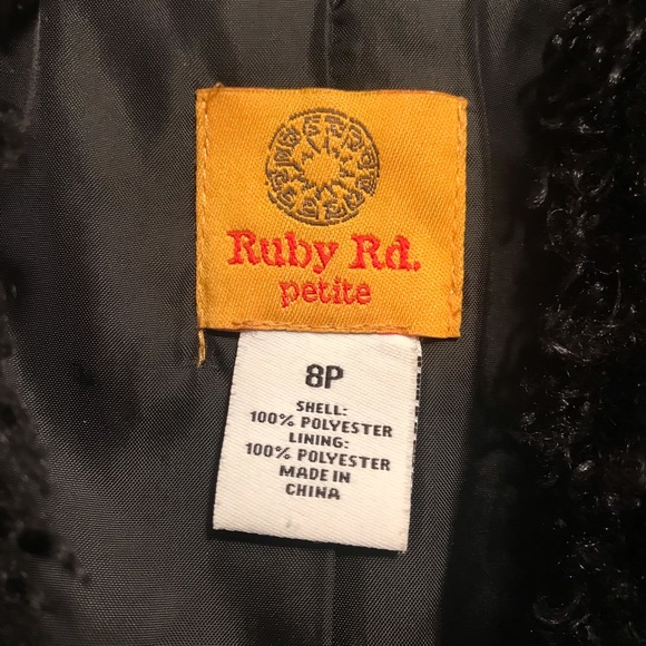 Ruby Rd Black 8P Jacket - Picture 4 of 4